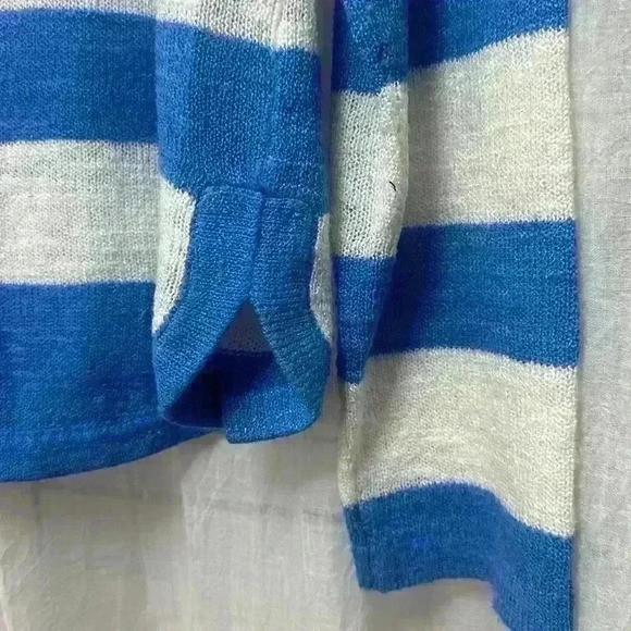 Lilly Pulitzer XL summer Nautical Sweater in blue/white Stripe item# 9W - Picture 7 of 7